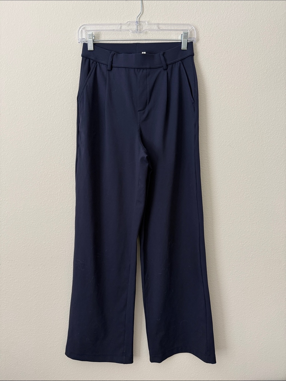 HALARA Dark Navy Wide-Leg Dress Pants